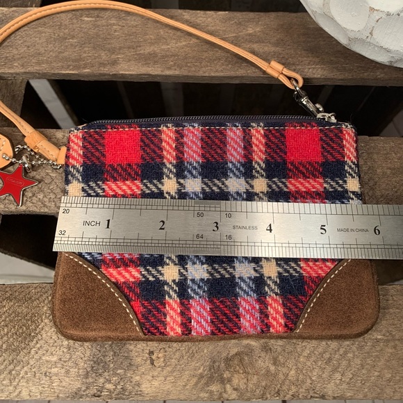 Coach Plaid Wool Wristlet Coin Change Purse(EUC) - Picture 11 of 16